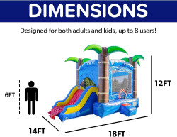 71rK98Y 58L. AC SL1500 1747782496 Ocean Shark Bounce House Combo