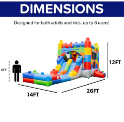 image2 1748667560 Lego Dual-slide Bounce House Combo